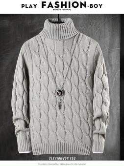 Áo len Nam Cổ Lọ Dài Tay Hàn Quốc Thu Đông