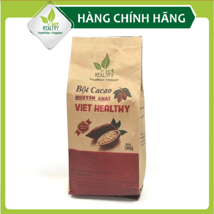 Bột Cacao nguyên chất Viet healthy 500g