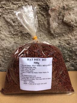Hạt ĐIỀU ĐỎ (Hạt CARI) tạo màu 500g