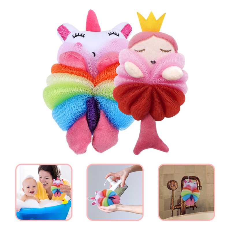 Baby Sponge for Bathing, Natural Kids Infants, Toddler Bath Shower Time,  Cute Animal Shapes Konjac Baby Bath Toys Tub Sponge