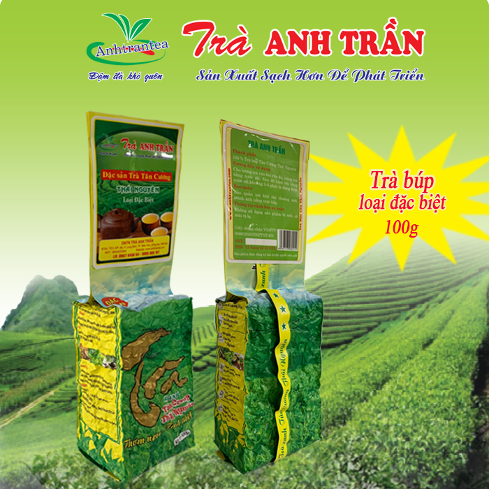 Trà búp móc câu Thái Nguyên Đặc Sản Hút Chân Không