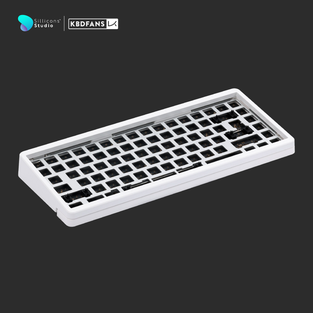 คีย์บอร์ด KBDFans D84 V2 75% DIY KIT E-White, Aluminium ราคา 10,900 บาท*ส่งฟรี