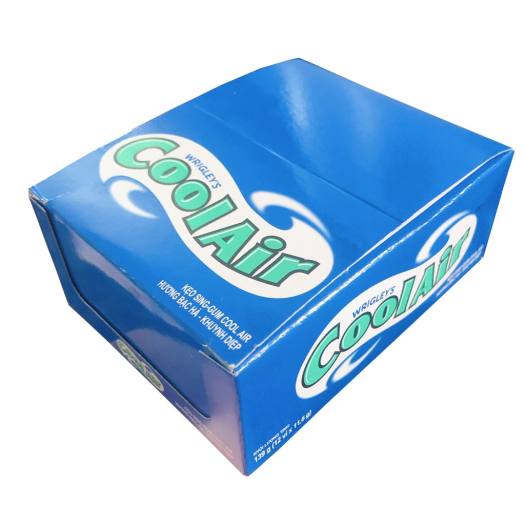 Hộp 12 Vỉ Kẹo Cao Su Singum Cool Air Hương Bạc Hà Khuynh Diệp 11.6gr