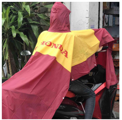 (MIỄN SHIP TOÀN QUỐC) Áo Mưa Honda Hàng Việt Nam Chất Lượng Cao (FreeSize) - Loại Dày Dặn Chống Thấm Nước - Đô Rộng Che Phủ Người Ngồi Sau