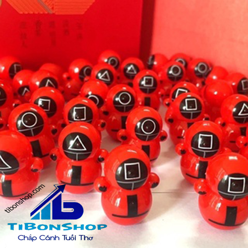 Đồ chơi lật đật mini squid game, 5 con lật đật cho bé dễ thương