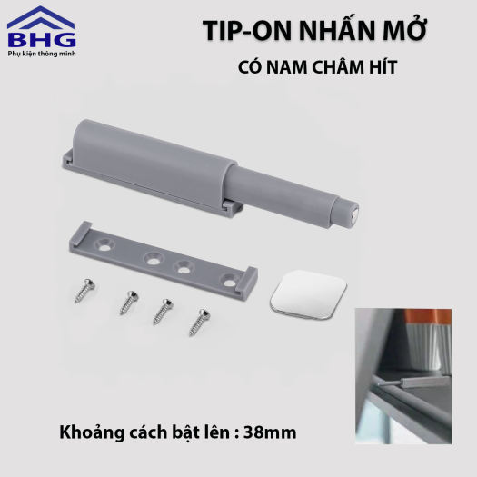 COMBO 10C-20C Tipon Nút nhấn nhả cánh tủ có nam châm hít chuyên dùng ...