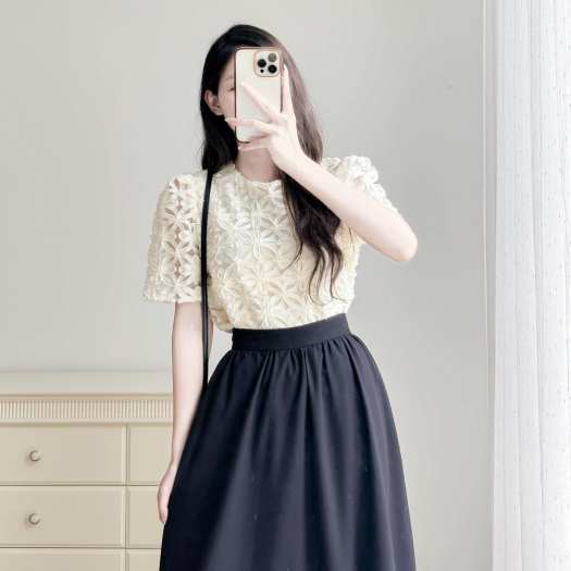 Chân váy bút chì vải thô dáng ôm dài – Thời trang Pantio