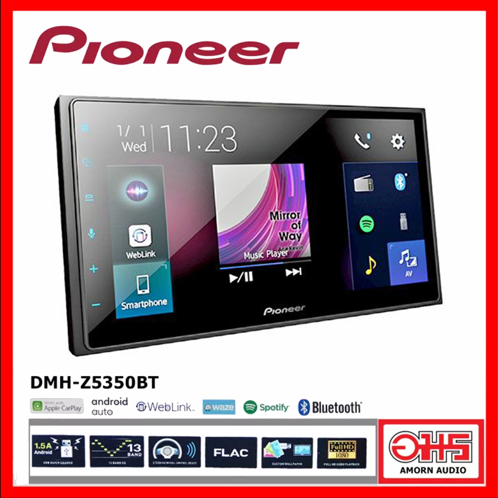 อุปกรณ์ประดับยนต์และชิ้นส่วนยานยนต์ Pioneer DMH-Z5350BT เครื่องเสียงติดรถยนต์ 2DIN ขนาด 6.8 นิ้ว AMORNAUDIO อมรออดิโอ ราคา 12,990 บาท*ส่งฟรี