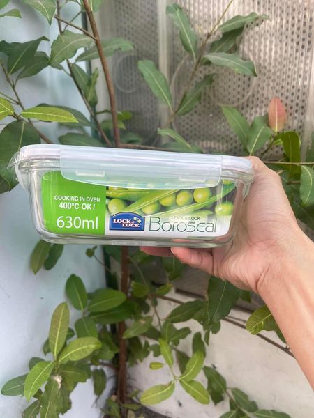 Hộp thủy tinh chữ nhật Lock&Lock 630ml