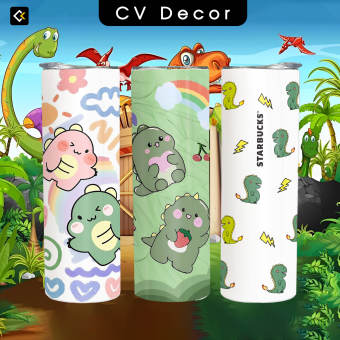 Bình Giữ Nhiệt Starbucks Khủng Long - Ly Giữ Nhiệt Starbucks Khủng Long - Bình Nước Starbucks 2 lớp thép không gỉ SUS304