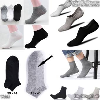 Combo 3 đôi vớ tất nam big size cỡ lớn 45-48 dành cho giày tây và giày thể thao