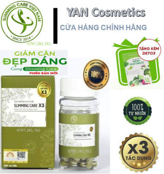 Thảo Mộc Giảm Cân Slimming Care X3 30 ( hộp 30 viên )/Trà Giảm Cân Cấp Tốc Slim care X3/khử mỡ slim X3 giúp khử mỡ nhanh chống an toàn và hiệu quả ( CHÍNH HÃNG )