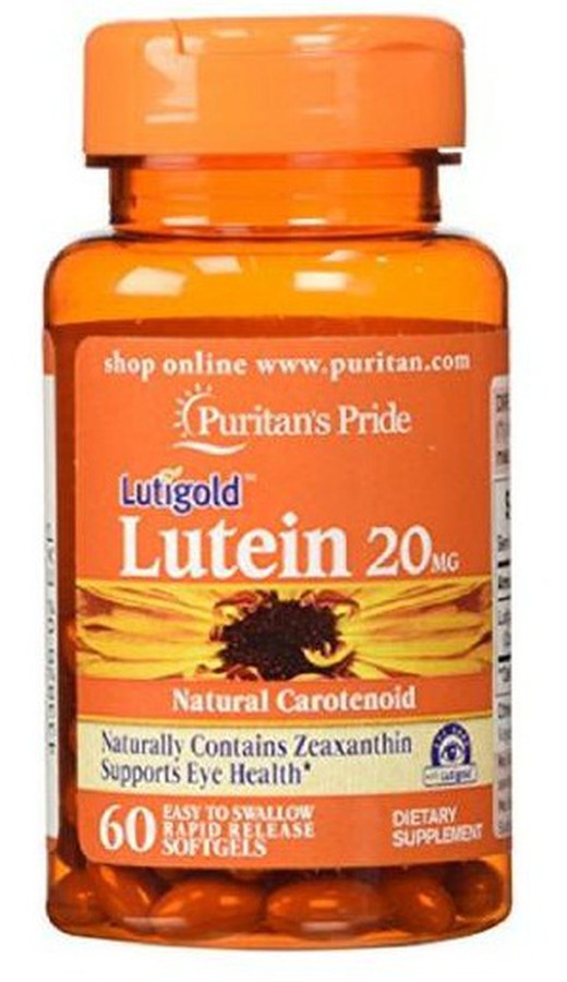 Sales 55% - Viên uống bổ sung lutein giúp sáng mắt, ( HSD 30/09/2024) cải thiện thị lực Puritan's Pride Lutigold Lutein 20mg 60 viên