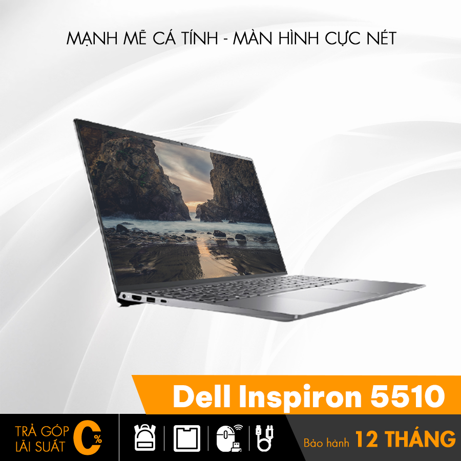 Dell inspiron 5510 intel core i5 8gb 256gb nvme ssd intel® uhd graphics 5.6 inch fhd