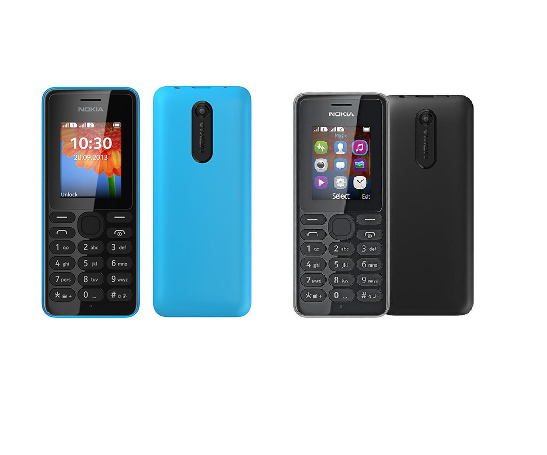 Điện thoại nokia 108 2 sim - có pin sạc đầy đủ