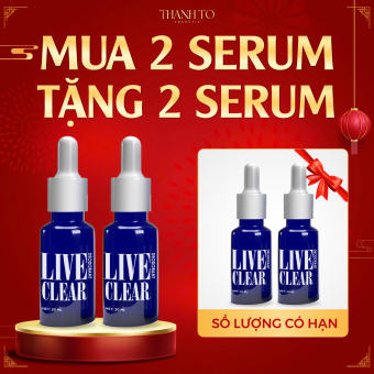 SERUM LIVE CLEAR Hỗ trợ khử mùi mồ hôi Thanh Tô Cosmetic Khử Thâm Mùi Hôi Nách