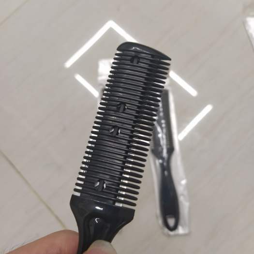 Thay thế Tông đơ hớt tóc, Lược tỉa tóc, cắt tóc, Lược kẹp 2 lưỡi dao lam 2 mặt, Lược tự cắt tỉa tóc tại nhà thông minh