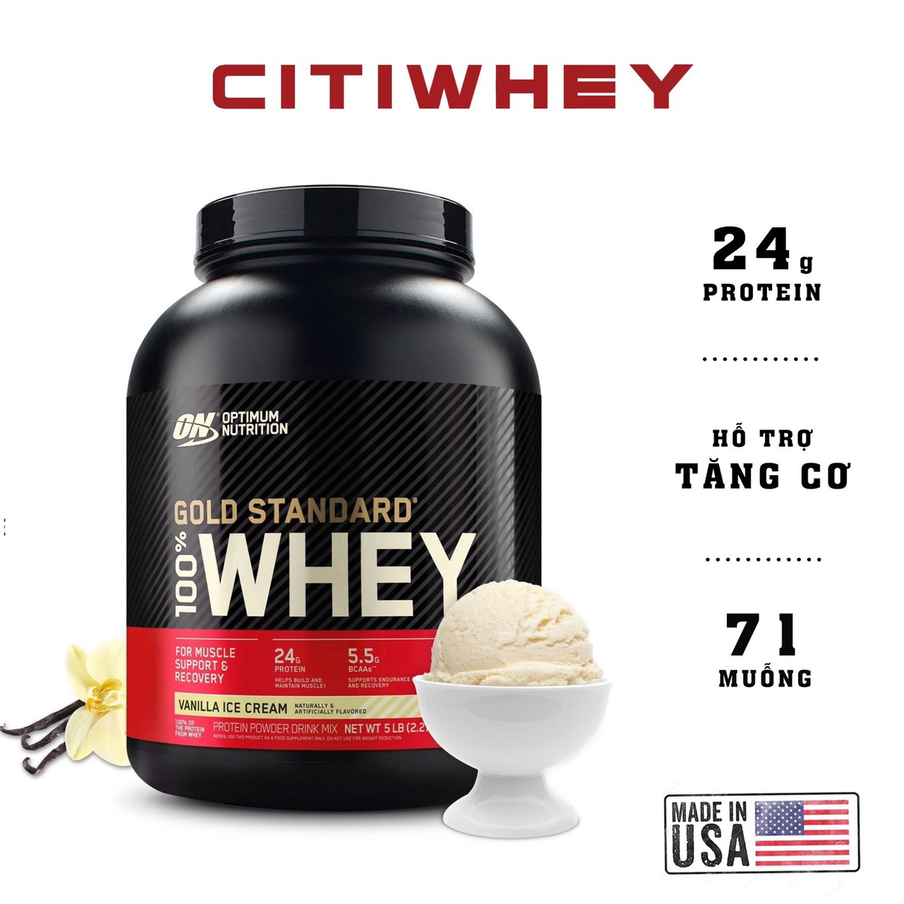Whey gold protein 5lbs - sữa đạm protein tăng cơ giảm mỡ - whey mỹ