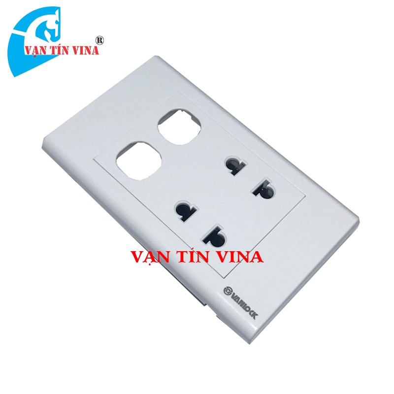 Sino - 2 ổ cắm + 2 công tắc s18