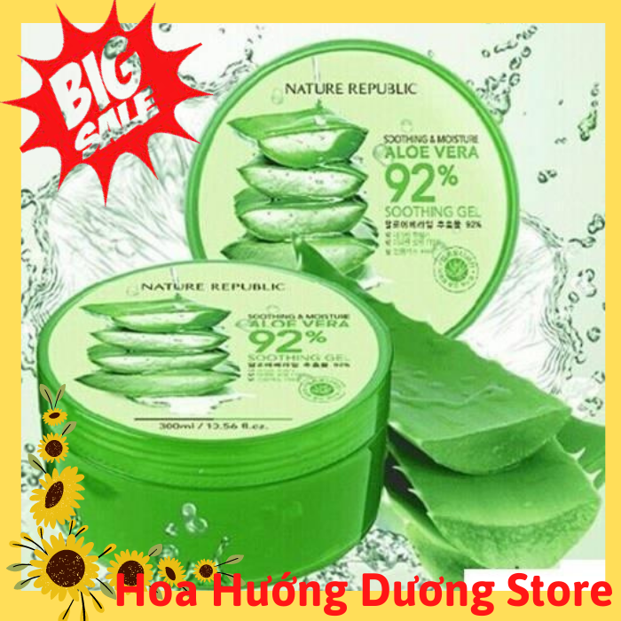 Kem dưỡng da nha đam 92% được sản xuất từ Nha đam mang đến cảm giác tươi mát cho làn da sau mỗi lần sử dụng. Gel Nha Đam Làm Đẹp Đa Công Dụng AloeKem dưỡng da nha đam 92% được sản xuất từ Nha đam