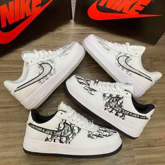 Giày nike foce Af1 Dio Trắng 🏆HOT TREND🏆 Sneaker Nam Nữ Đủ Size : 39-43/Giày nike air force cổ thấp