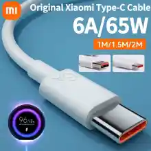 ภาพขนาดย่อสินค้าOriginal Xiaomi 6A Type-C Turbo Charge 65W Fast Charging สำหรับ Mi 12 11 10T Pro 5G 9 Poco X4 Pro NFC F3 M3 X3 Redmi หมายเหตุ10 9 9C 9A K30s 20สีดำ Shark 5 4 3S Pro 2 Pad 5 USB TipoC