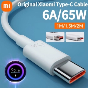 ภาพหน้าปกสินค้าOriginal Xiaomi 6A Type-C Turbo Charge 65W Fast Charging สำหรับ Mi 12 11 10T Pro 5G 9 Poco X4 Pro NFC F3 M3 X3 Redmi หมายเหตุ10 9 9C 9A K30s 20สีดำ Shark 5 4 3S Pro 2 Pad 5 USB TipoC ซึ่งคุณอาจชอบราคาและรีวิวของสินค้านี้