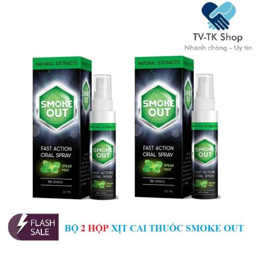 Bộ 2 Xịt Cai Thuốc Lá Hiệu Quả Smoke Out 30 ml (Nhập Khẩu Nga)