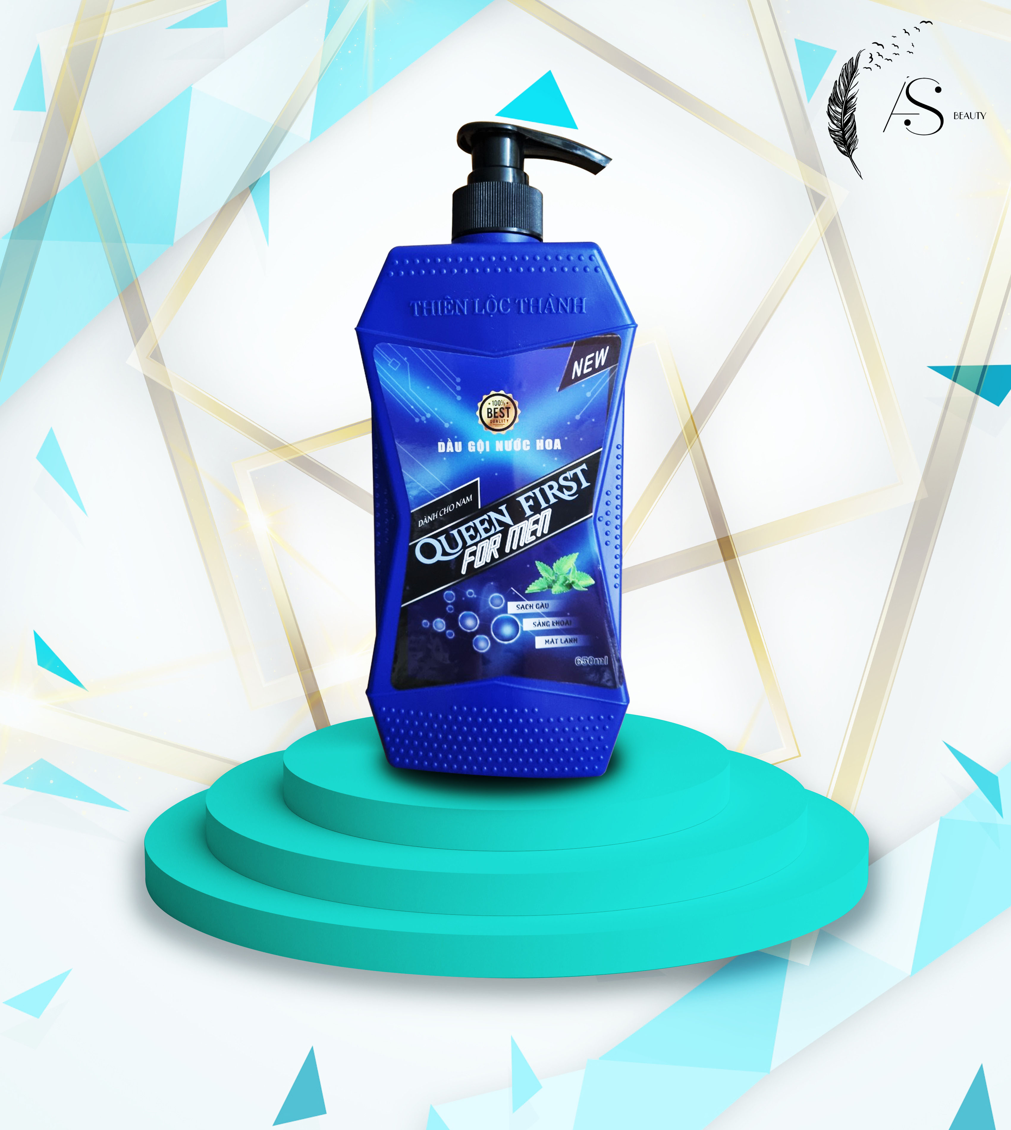 Dầu gội đầu nam cao cấp FORMEN Bạc hà mát lạnh - Chai 650ml