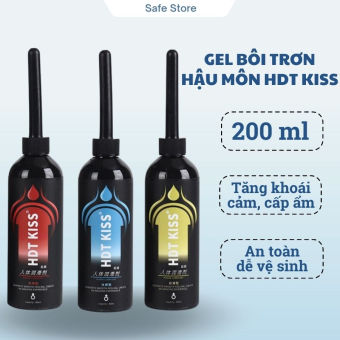 Gel bôi trơn hậu môn H.D.T KISS, gel bôi trơn tăng khoái cảm khi quan hệ hộp 200ml