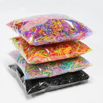 SET 100 Dây Chun Vòng Chun - Dây Nịt Buộc Tóc Siêu Bền Hàng Chuẩn