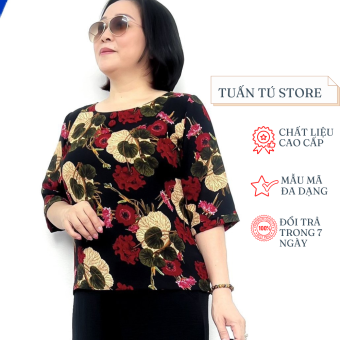 Áo Kiểu Nữ Cho Mẹ Chất Liệu Lụa Hàn Châu Phom Dáng Cực Chuẩn Đủ Size từ 45kg tới 68kg - Tuấn Tú Store