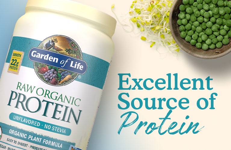 bột đạm thuần chay hữu cơ garden of life raw organic protein 20 servings 1