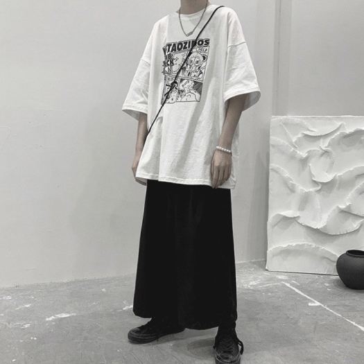 ¤▲ Áo thun tay lỡ nam nữ áo phông unisex form rộng chất cotton mát mịn thấm hút mồ hôi in hình Hoạt Hình