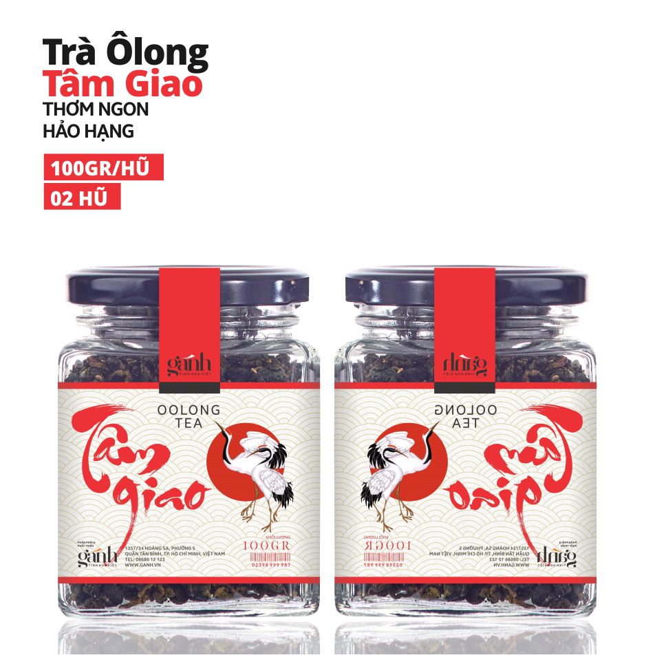 Trà Ô Long - Trà Oolong thơm ngon hảo hạng [Tâm Giao 100gr x 02 hũ] Vị thanh mát tự nhiên