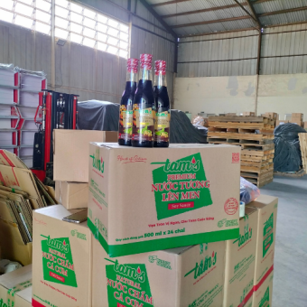 BÁN GIA VỊ NẤU ĂN nước tương lên men TAMS 500ml (nước tương lên men TAMS 24 chai / thùng)