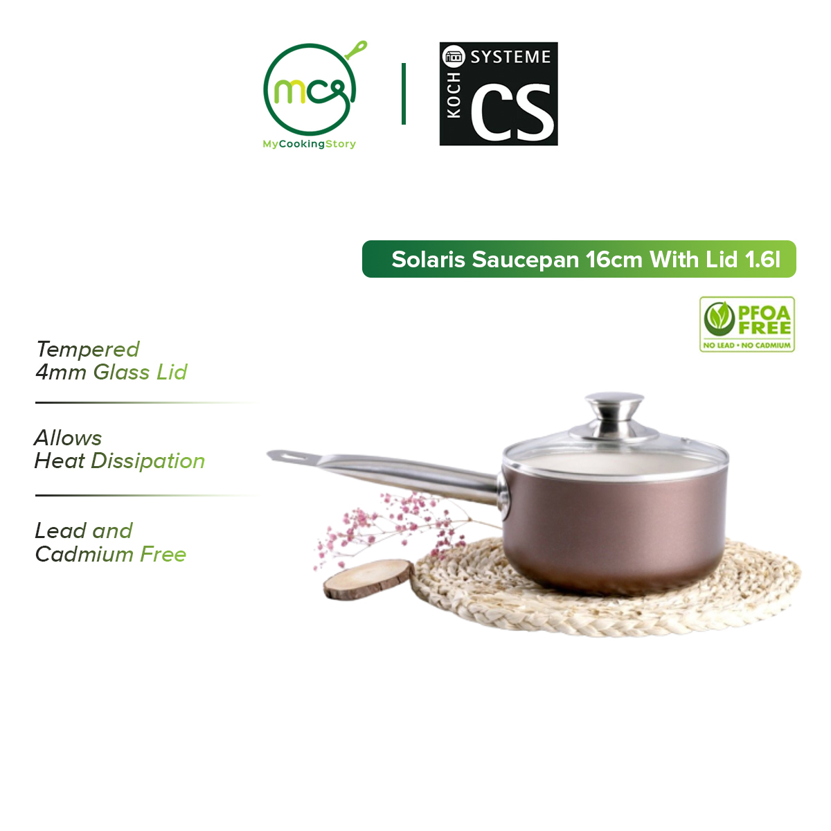 Gambar My Cooking Story   Carl Schmidt Sohn German CS Kochsysteme Solaris Saucepan 16cm With Lid 1.6l