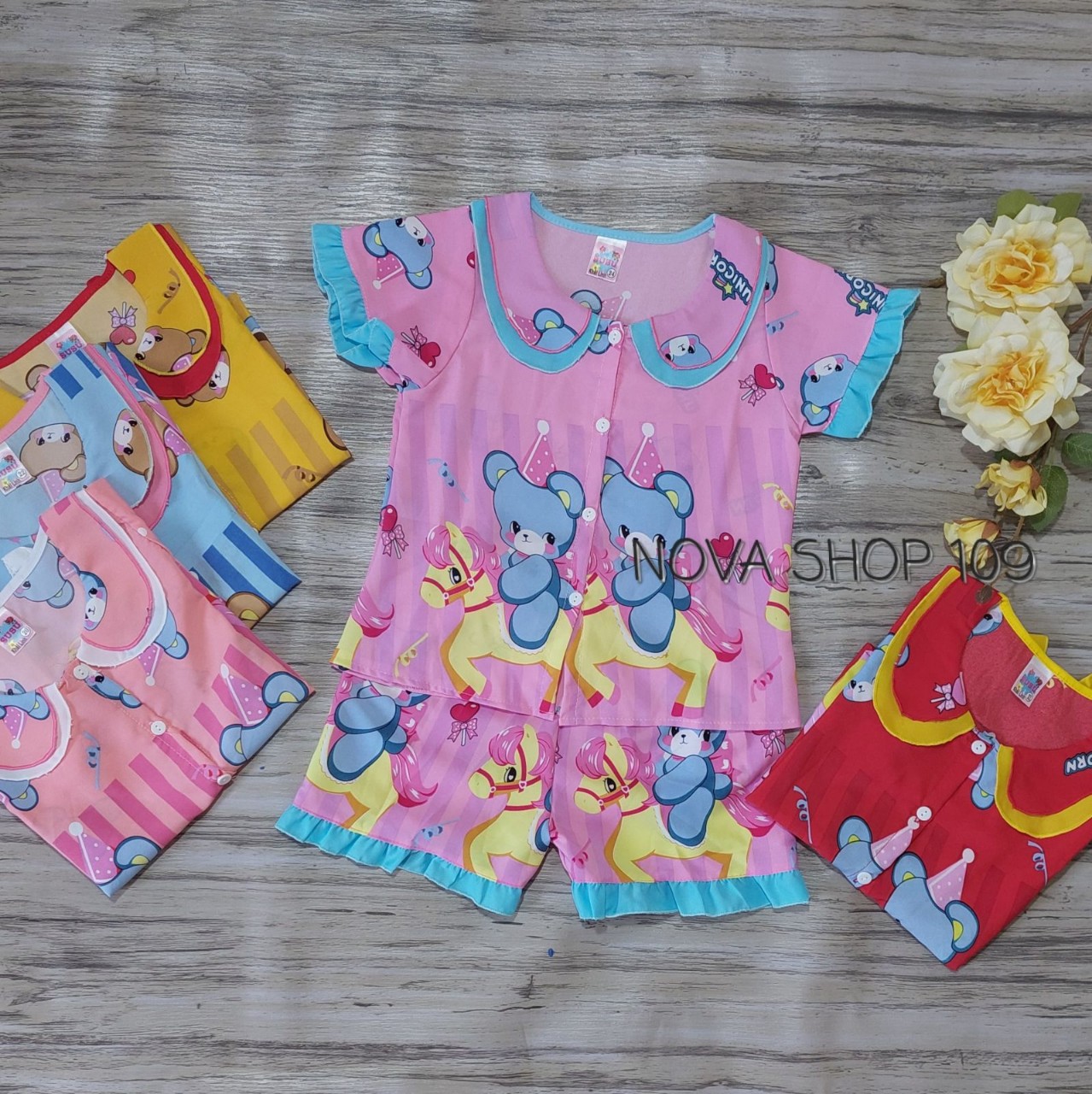 Bộ lụa cổ bèo cho bé gái từ 16-21kg, Pijama cho bé trai, bé gái chất lụa cực mát mẻ. đồ bé gái, đồ ngủ bé gái, đồ mặc nhà, thời trang trẻ em