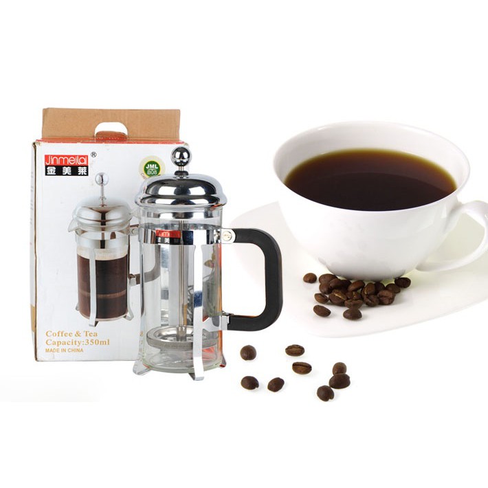 [HCM]Bình pha cà phê kiểu Pháp French Press Yitan Jinmelia 350ml - Pha cà phê theo phương pháp French press - Thiết kế tinh gọn dễ vệ sinh - Chất liệu nhập khẩu cao cấp