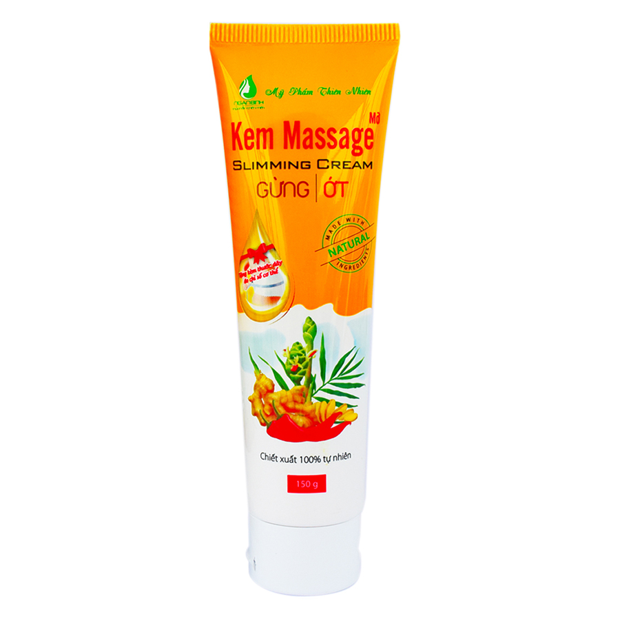 [HCM]Kem Tan Mỡ Gừng Kem Massage Giảm Cân Kem Tan Mỡ Bụng Kem MASSAGE Tan Mỡ Gừng & Ớt Ngân Bình 150g + Tặng 1 Thước Dây Sản Phẩm Đông Y An Toàn Dễ Sử Dụng.