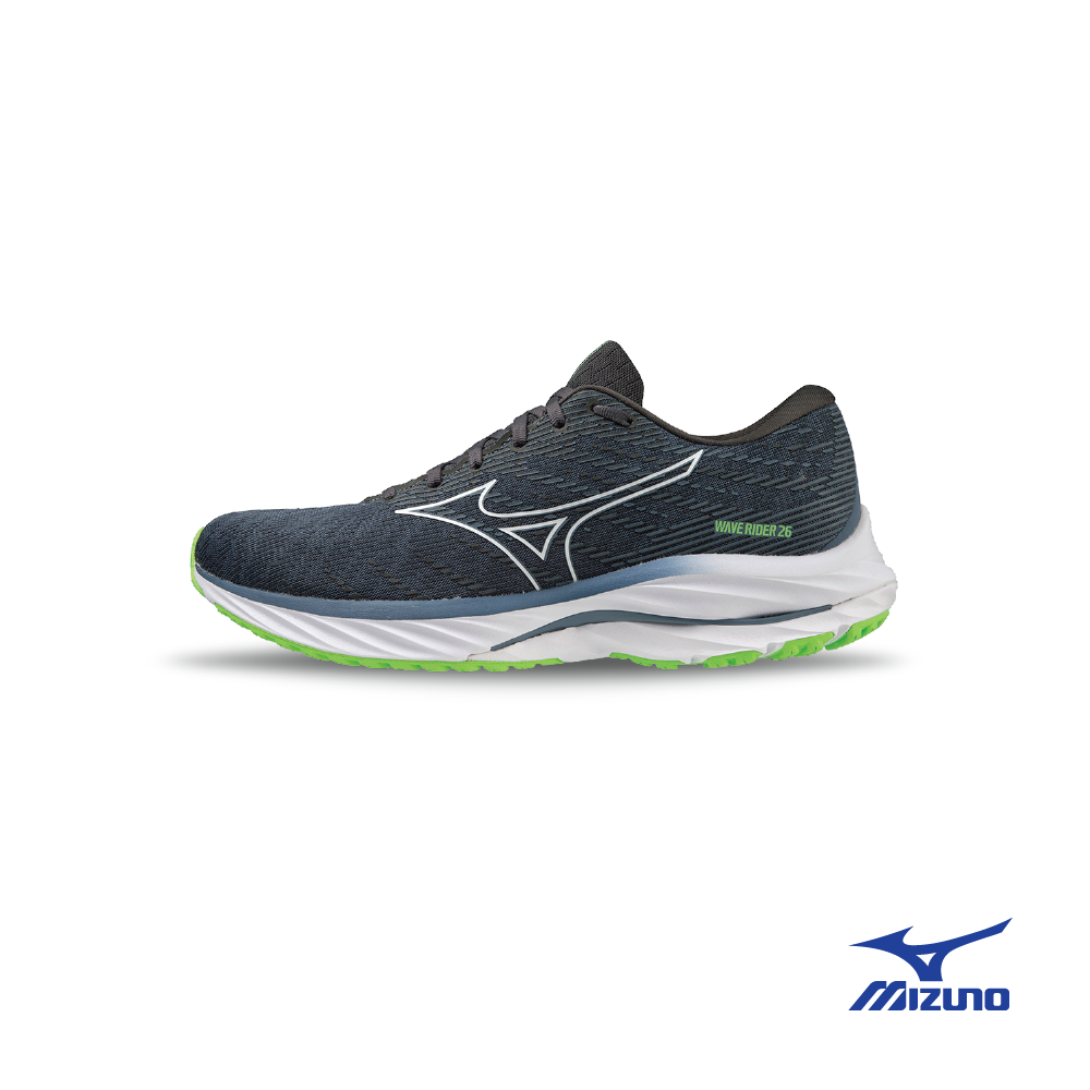 Mizuno Men Wave Inspire 19 2E Wide Running Shoes In Black