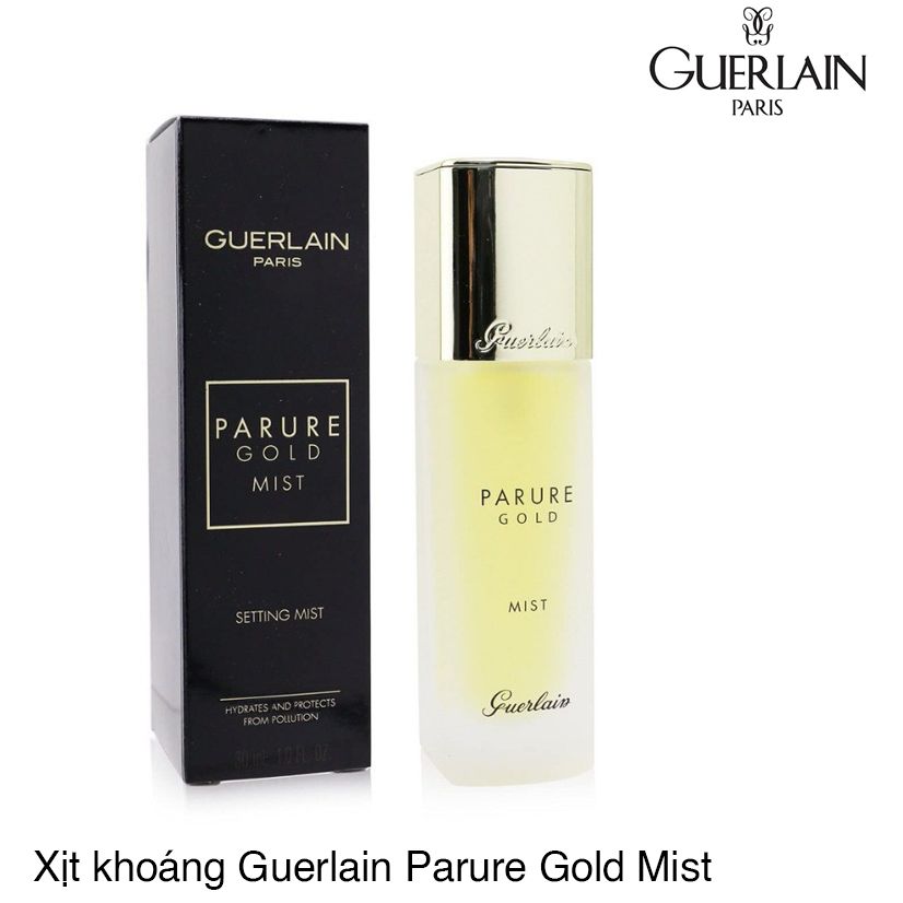 Xịt dưỡng giữ lớp trang điểm GUERLAIN PARURE GOLD MIST chai 30ml của Pháp