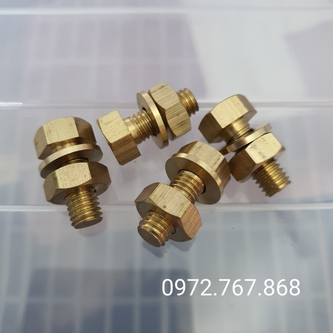 5 cái bulong đồng thau m8*20