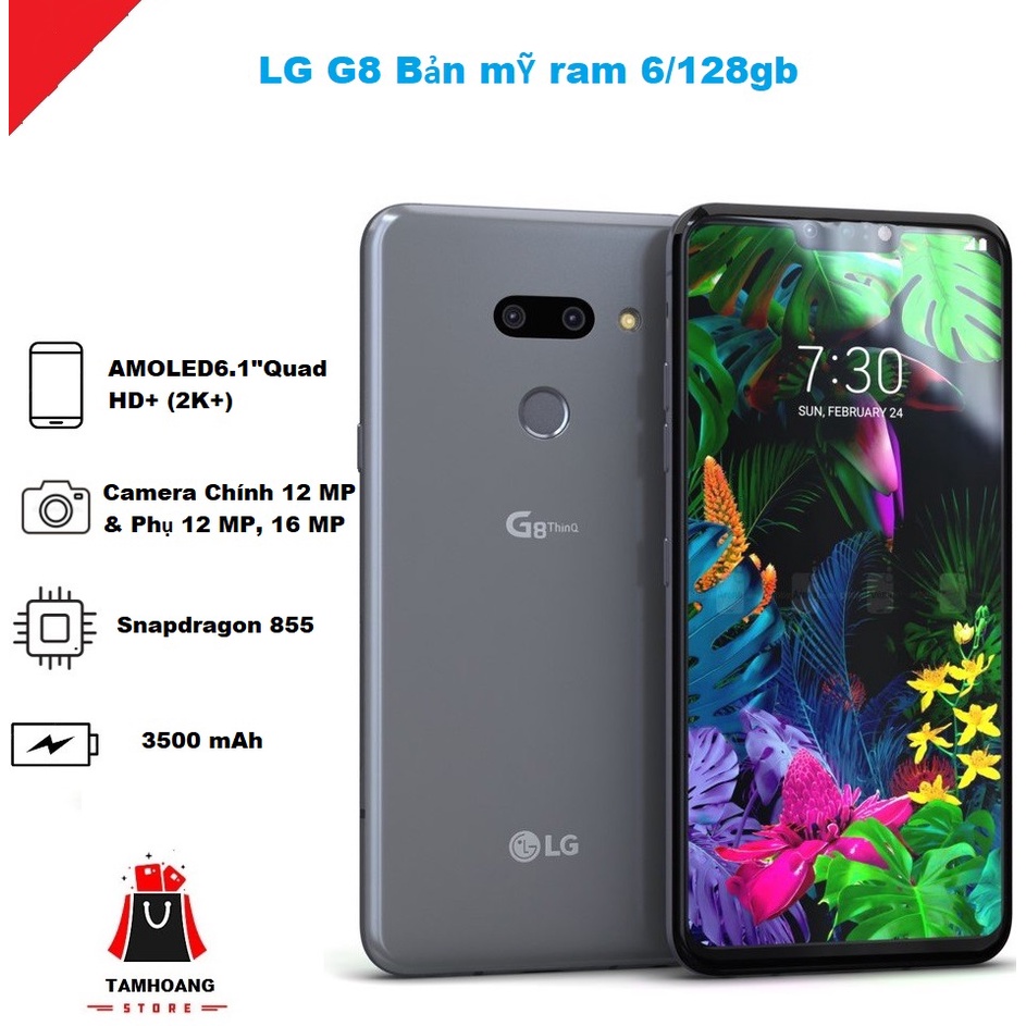 Điện thoại lg g8 mỹ 1sim ram 6/128gb snapdragon 855 cực mượt