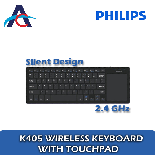 philips k405 wireless keyboard with touchpad