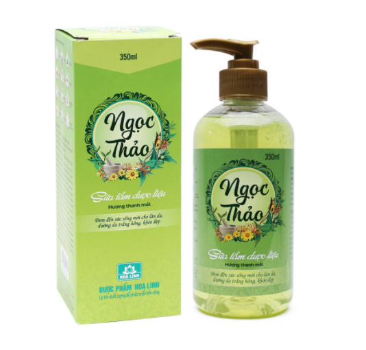 Sữa tắm dược liệu ngọc thảo - hương thanh mát chai 350ml