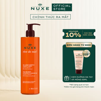 Gel rửa mặt và tắm toàn thân Nuxe Rêve de Miel® 400ml