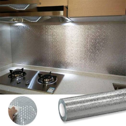 Giấy Dán Tường Nhà Bếp , Tráng Nhôm Bền Màu, Chống Thấm Nước, Chống Dầu mỡ, Chịu Nhiệt Độ Cao