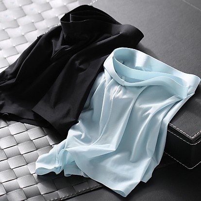 Bộ 2 Quần Lót Nam Lụa Băng Quần Boxer Nam Chất Lụa Mát Lạnh - Đen Trắng