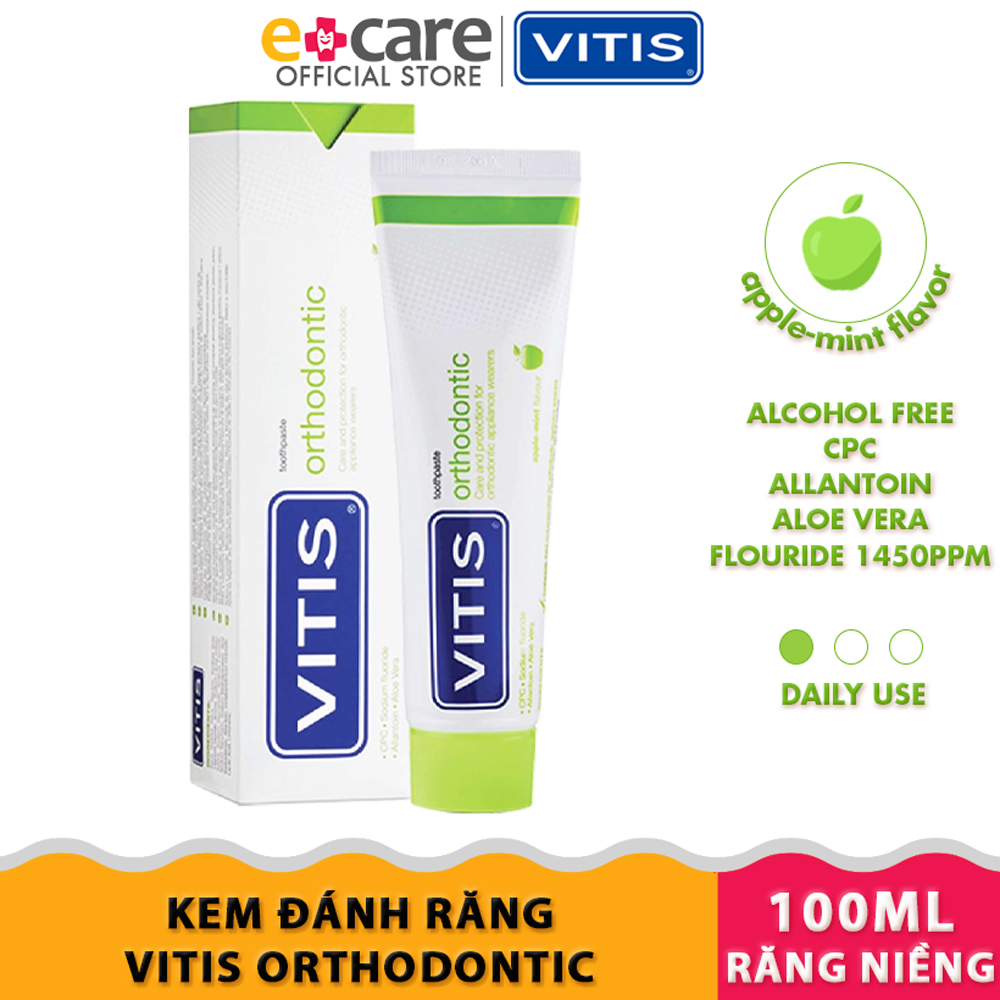 Kem đánh răng cho răng niềng Vitis Orthodontic 100ml